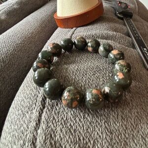 Green Rutile Cherry Blossom Beaded Bracelet